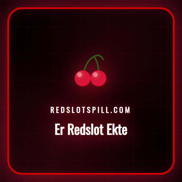 En detaljert illustrasjon av Redslot casino sin forside med logo og velkomstbonus.