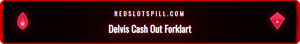 Grafikk som forklarer hvordan delvis cash out fungerer med en skyveknapp hos Redslot.