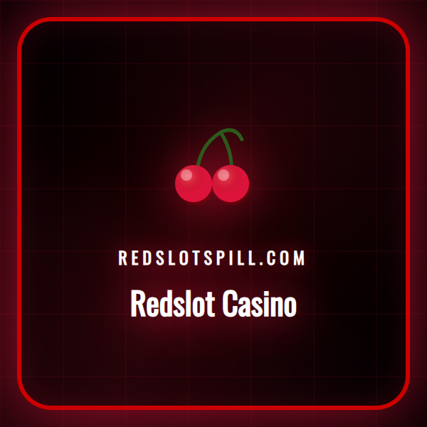 En spennende visning av Redslot Casino-spill på en dataskjerm.