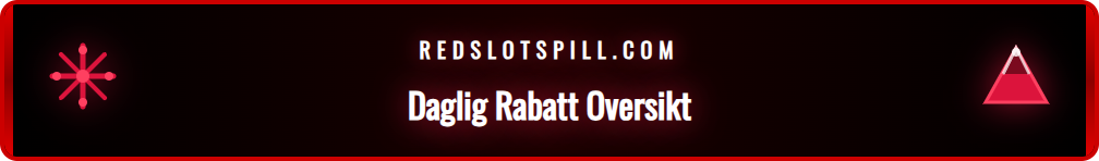 Detaljert grafikk som viser hvordan Redslots daglige rabatt beregnes.