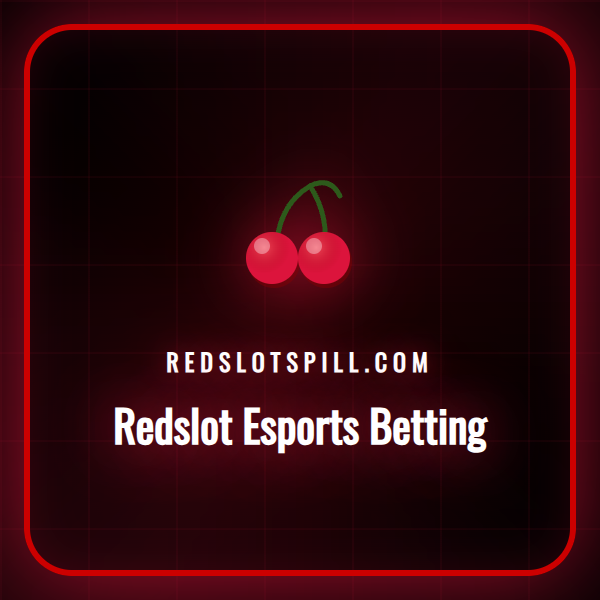 En engasjert spiller i en esports-turnering med Redslot-logoen.