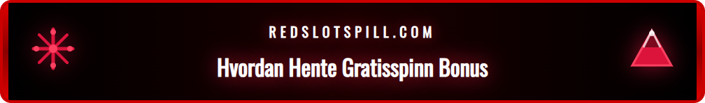 Skjermbilde som viser bonusseksjonen på Redslot casino for å aktivere gratisspinn tilbudet.