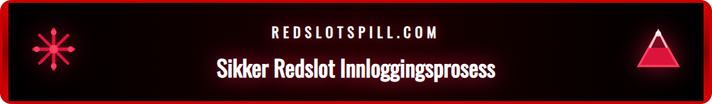 Skjermbilde som viser innloggingsfeltene på Redslot sin nettside.