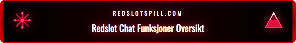 En oversikt over funksjonene i Redslots live chat for norske spillere.