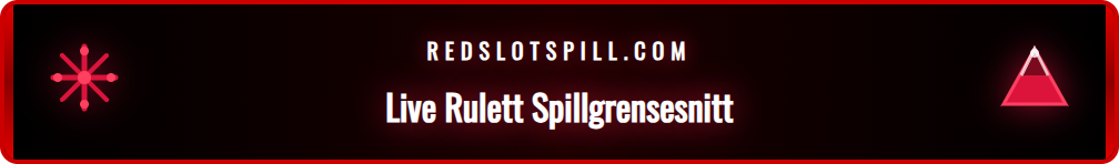 Nærbilde av det digitale grensesnittet for innsatser på Redslot live rulett.
