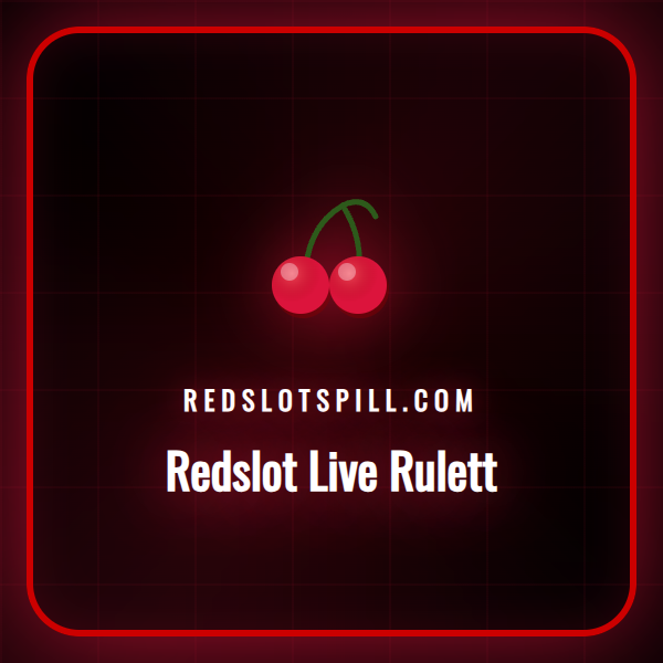 En profesjonell croupier smiler ved et elegant Redslot rulettbord i et luksuriøst live casino-studio.