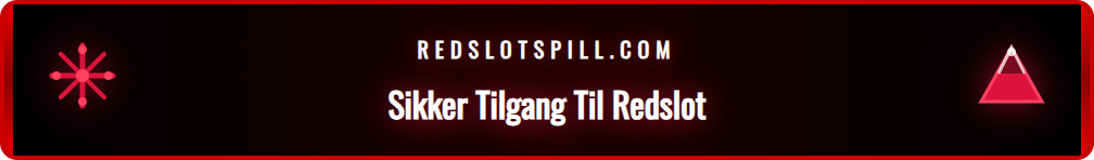 Skjermbilde som viser Redslots sikre innloggingsside via en ny lenke.