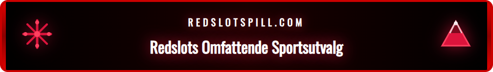 Nærbilde av en smarttelefonskjerm som viser live odds og ulike sportsikoner på Redslot-plattformen.