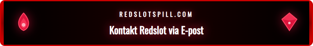 Illustrasjon av en e-post som blir sendt til Redslot kundeservice for å løse et teknisk problem.