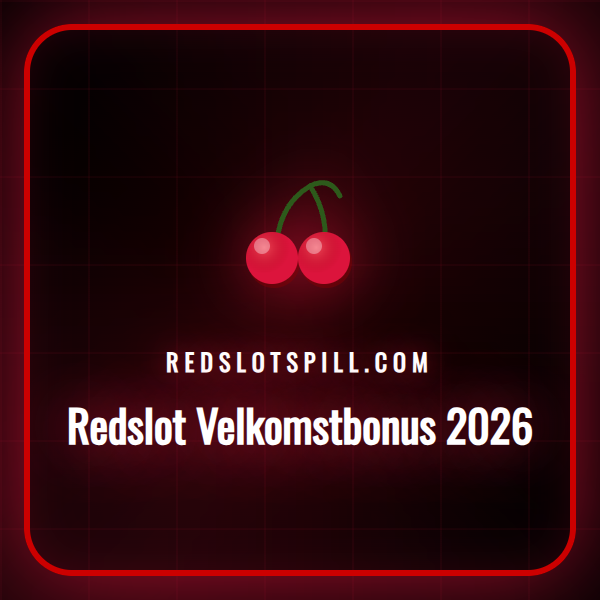 Illustrasjon av Redslots velkomstbonus for 2026 for norske spillere.